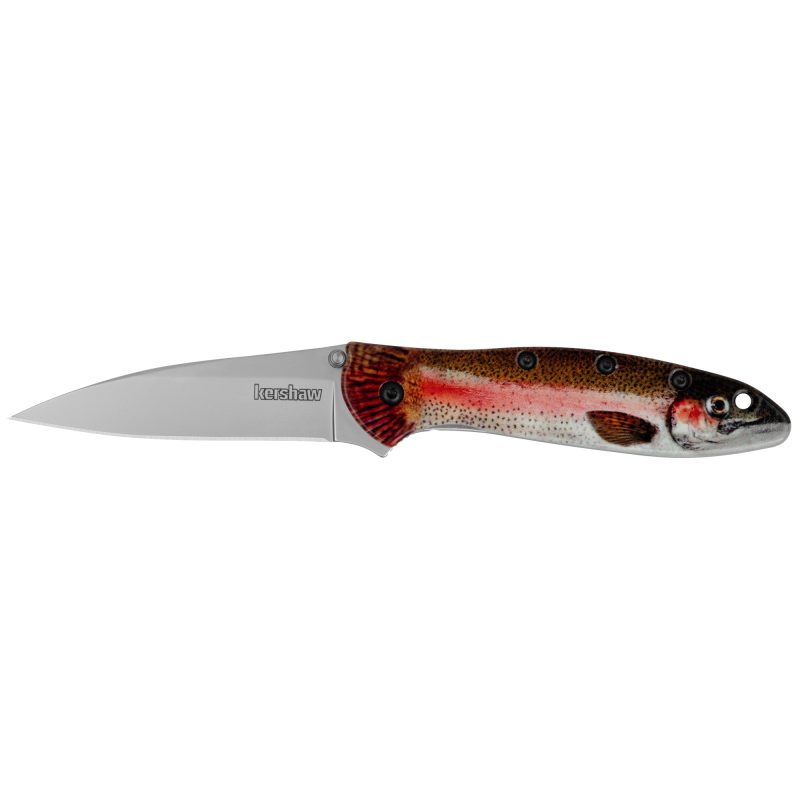 Kershaw Leek 3" Rnbw Trout/Silver