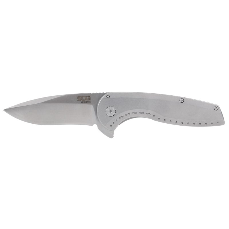 Sog Aegis Flk 3.25" Drop Pt Slv