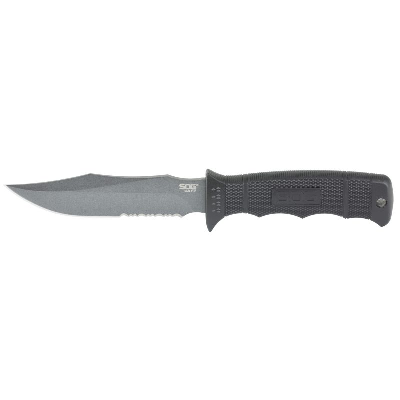 Sog Seal Pup Blck 4.75" Nylon W/Sth