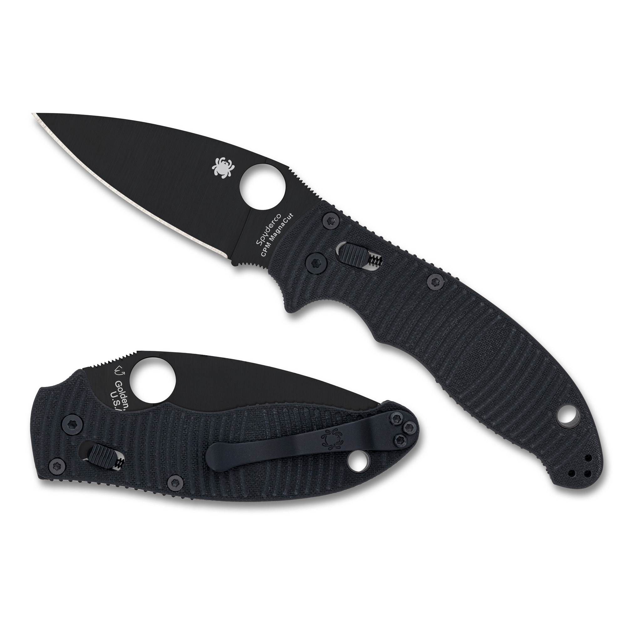 Spyderco Manix 2 Salt Mc 3.37" Blk