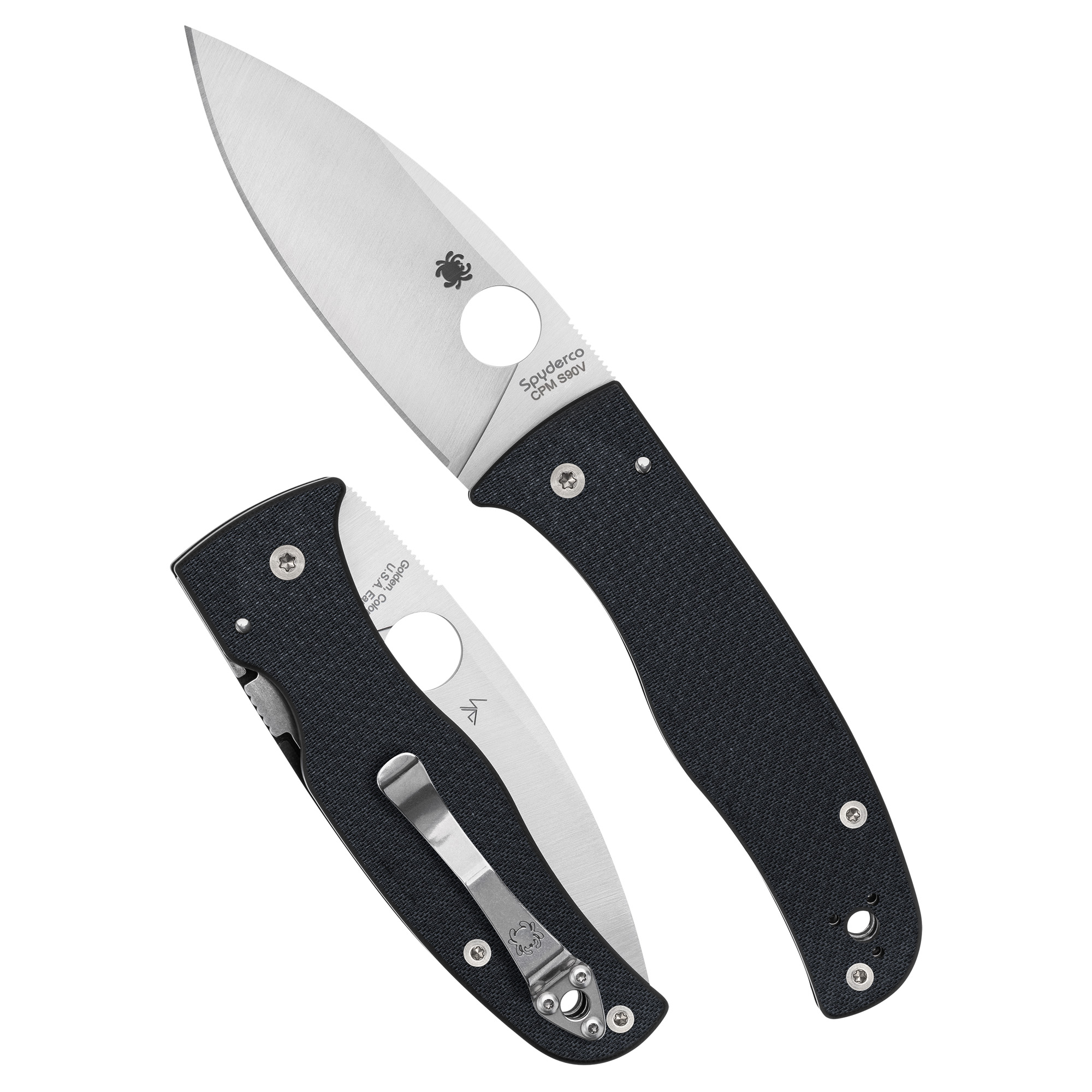 Spyderco Bodacious Cf 3.63" Blk/Slv